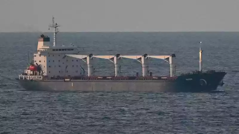 أول سفينة حبوب أوكرانية تصل إلى السواحل التركية