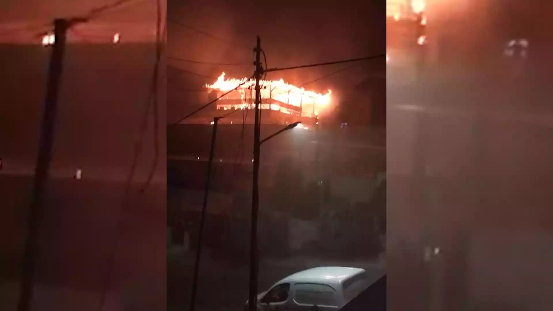 حريق كبير في ضاحية الرشيد – فيديو