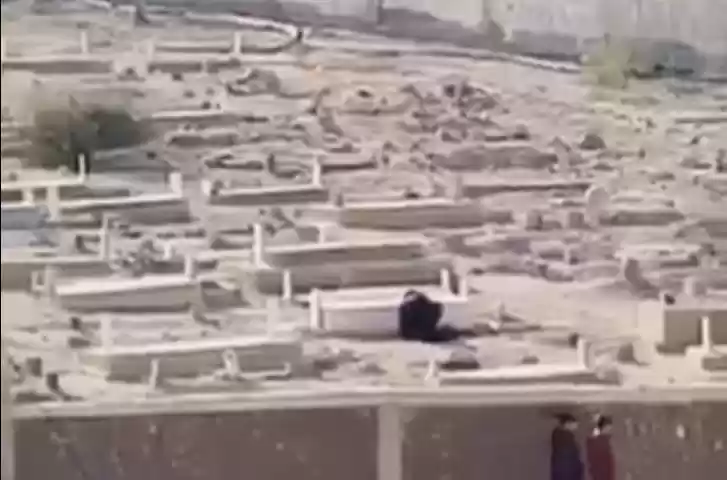 بالفيديو.. امرأة تضع سحرا في مقبرة بالأردن