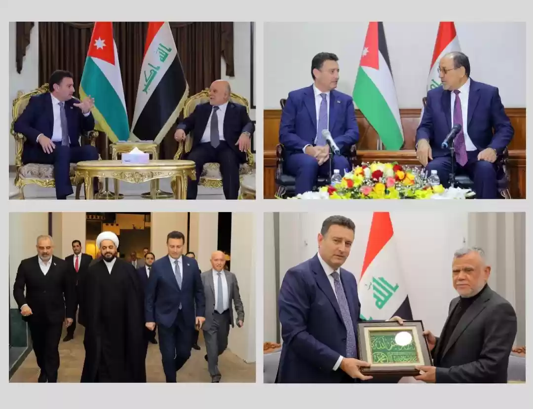 الوفد البرلماني الأردني يلتقي المالكي والعبادي والعامري والخزعلي  والحزب الكردستاني