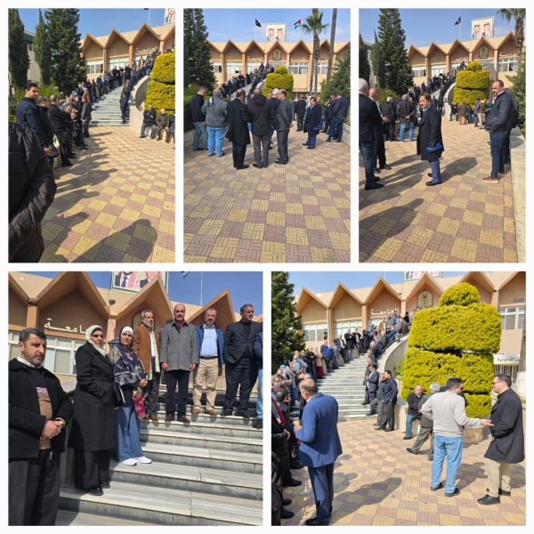 اعتصام حاشد في جامعة اليرموك.. 