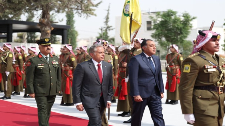 حسان يستقبل رئيس الوزراء المصري قبيل اجتماعات اللجنة العُليا الأردنية - المصرية