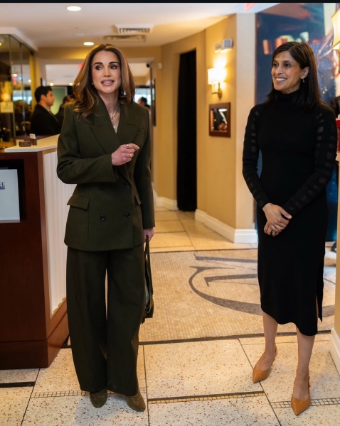 الملكة رانيا عبر الانستغرام:سعدت بلقاء السيدة الثانية للولايات المتحدة الأمريكية 