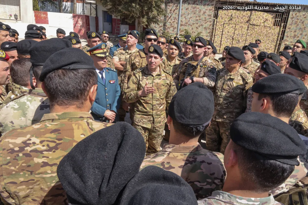 قائد الجيش اللبناني يؤكد عزمه على بسط سلطة الدولة في الجنوب