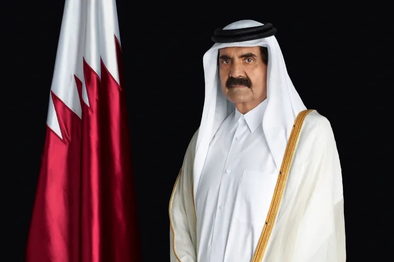 القاضي يعزي رئيس الشورى القطري بوفاة الشيخ حمد آل ثاني