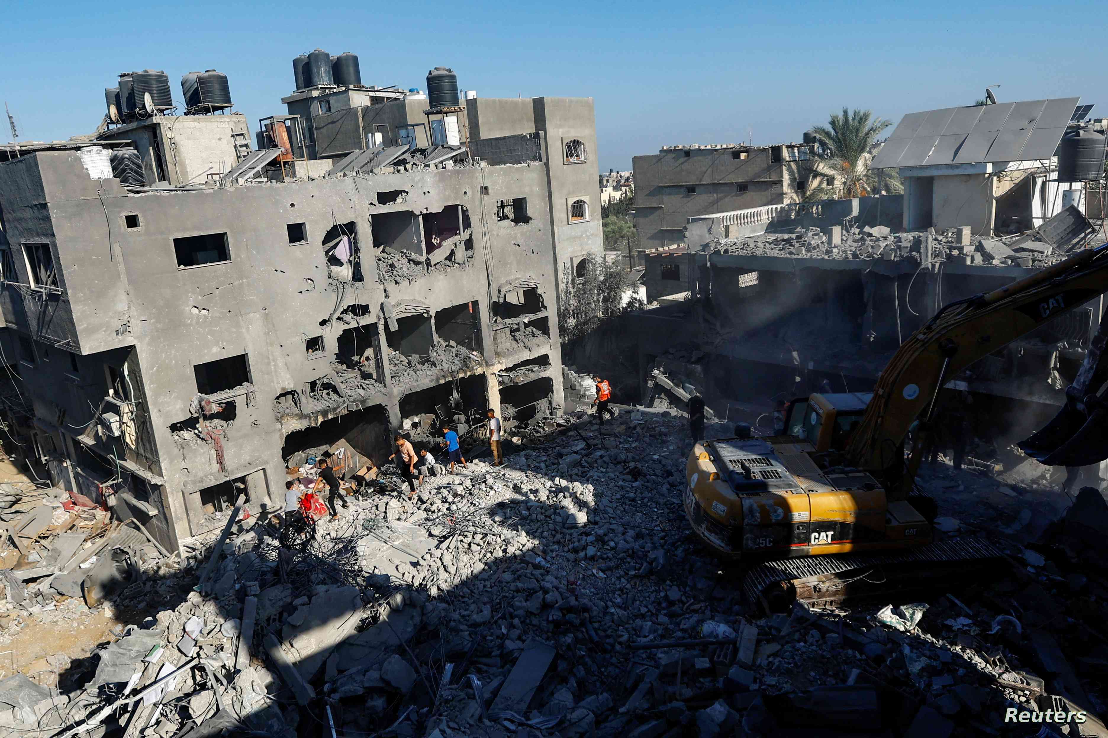 حصيلة كبيرة للمباني المدمرة في غزة
