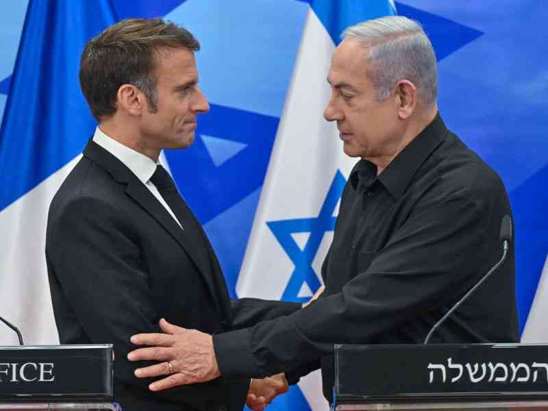ماكرون يبلغ نتنياهو: فرنسا ستعمل مع الأردن لتنفيذ عمليات إنسانية في غزة