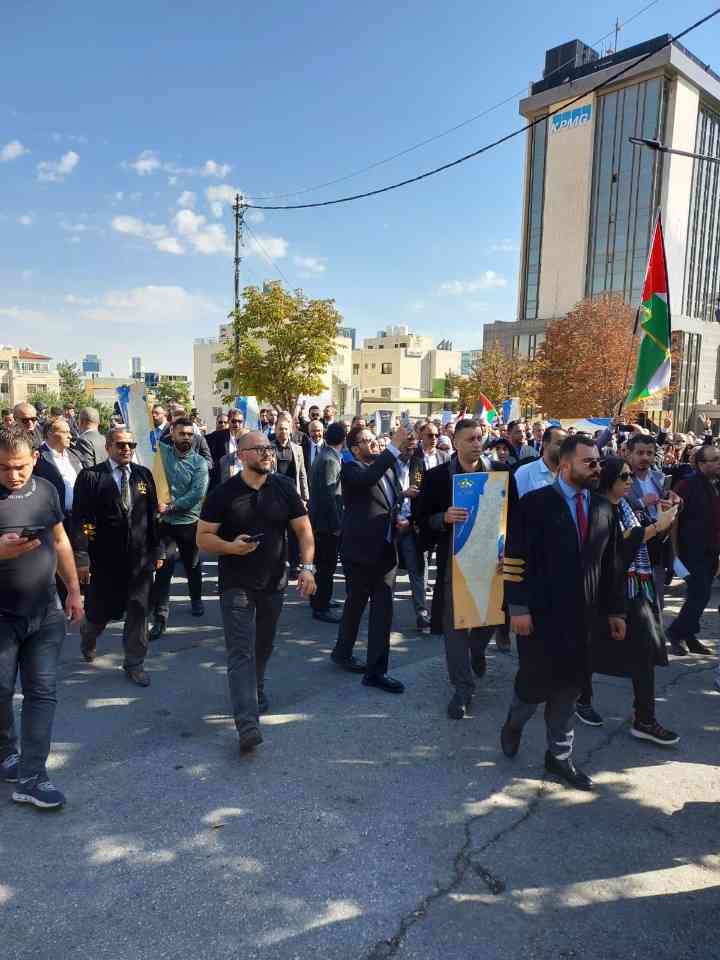 مسيرة ووقفة احتجاجية للمحامين في عمان