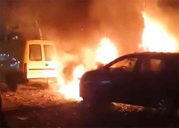 انفجار يستهدف مكتب للحركة في جنوب بيروت (فيديو)