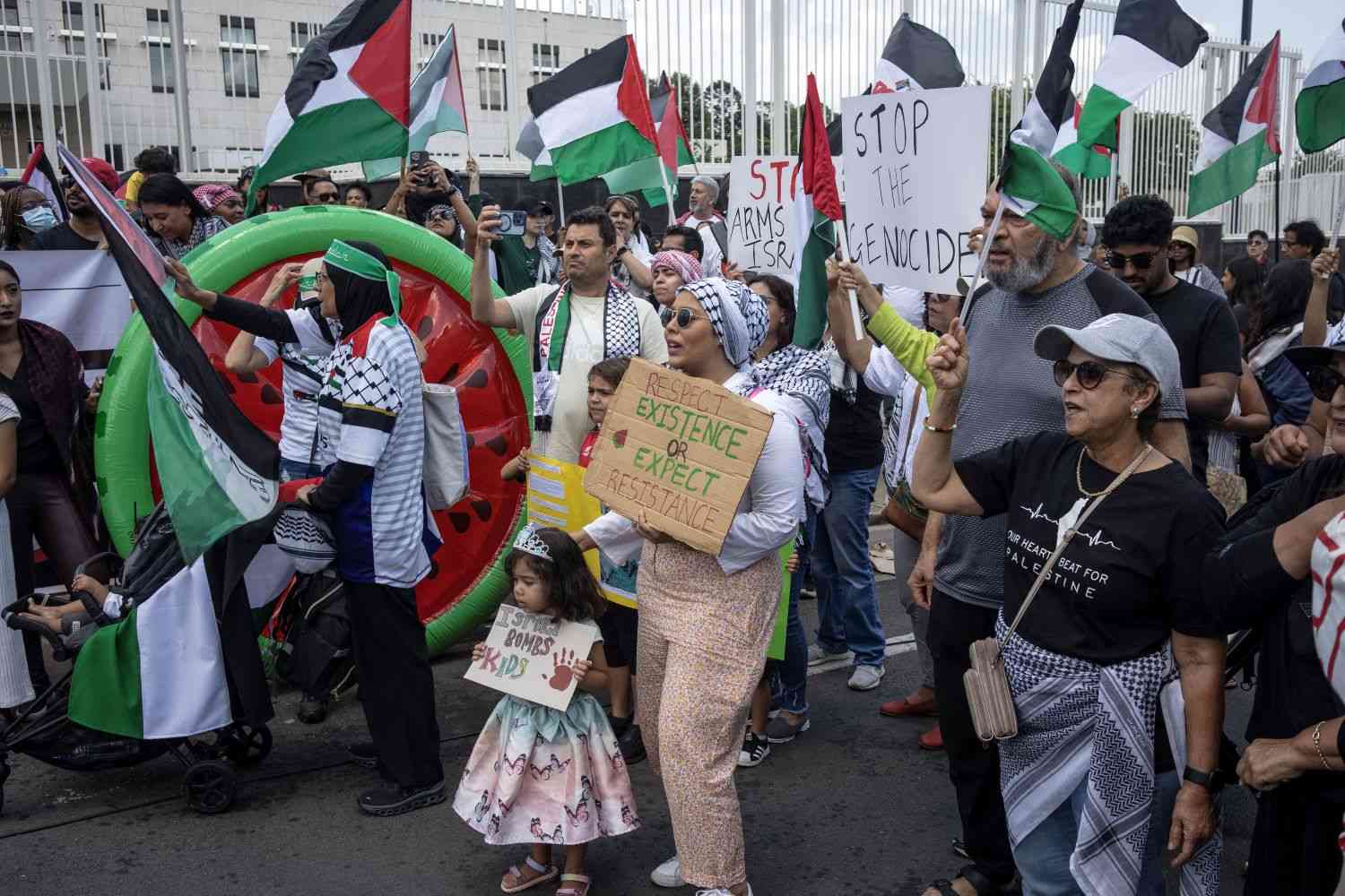 تظاهرات في عواصم عالمية تنديدا بالعدوان الإسرائيلي المتواصل