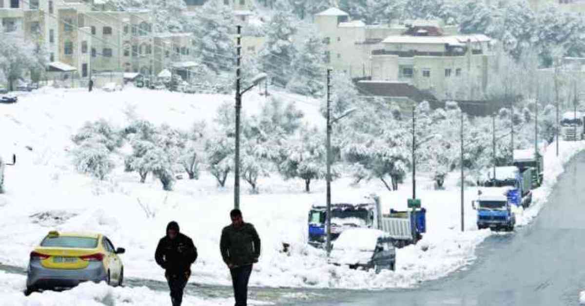 ما هي فرص تساقط الثلوج في الأردن نهاية الشهر؟