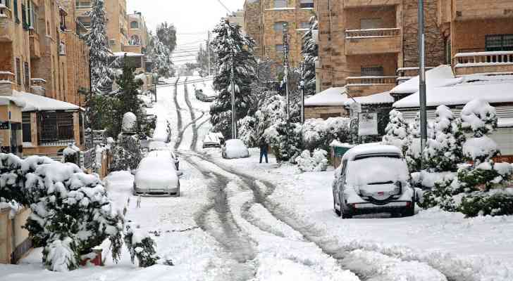 تقرير مفصل حول مناطق تساقط الثلوج في الأردن