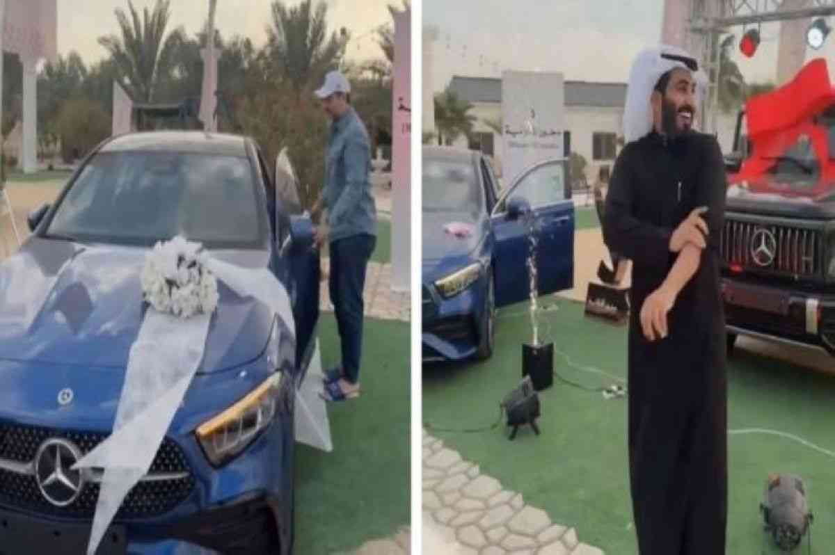 مشهور سعودي يوزع 8 سيارات فارهة دون أي شروط (فيديو)