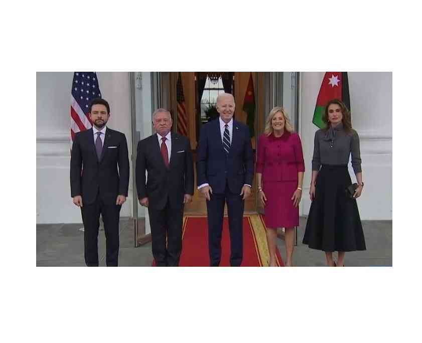 الملك والملكة وولي العهد يصلون البيت الأبيض للقاء الرئيس الأميركي