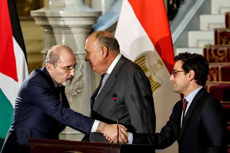 بيان أردني مصري فرنسي:  وقف فوري ودائم لإطلاق النار في القطاع