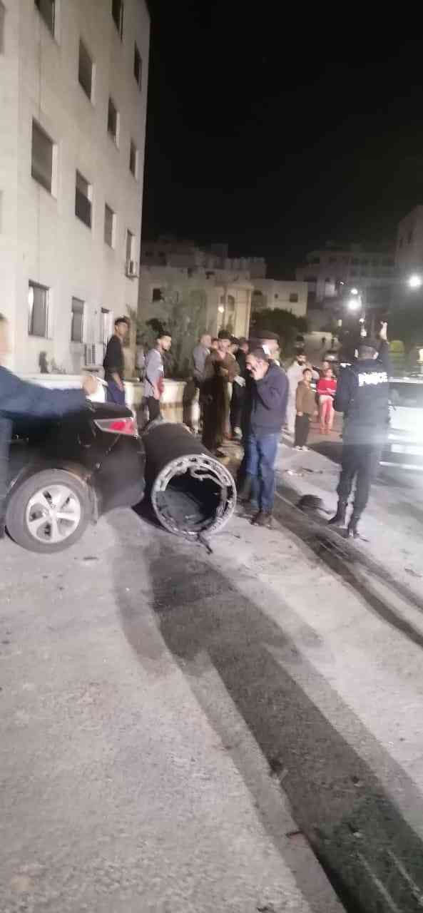 سقوط صاروخ إيراني في مرج الحمام.. فيديو وصور