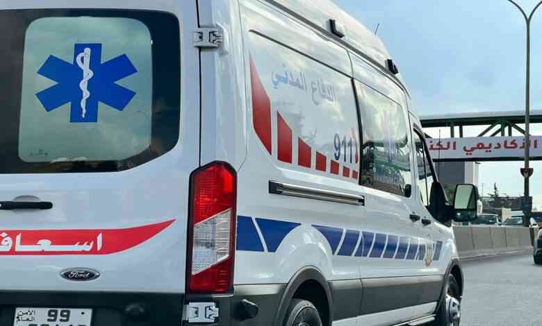 6 إصابات بحادث اصطدام مركبة بعمود كهرباء في عجلون