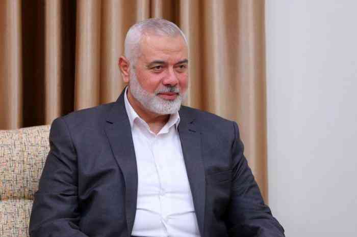 هنية أطلع إيران على قبول حماس بمقترح الوسطاء