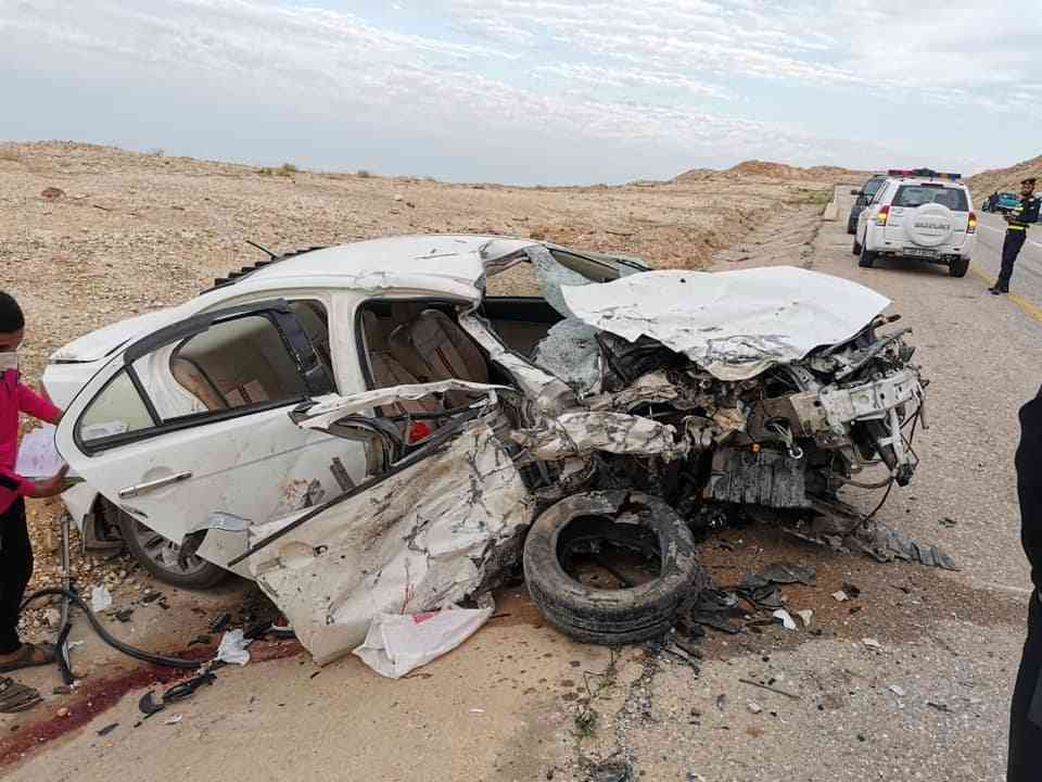 6 إصابات بحادث تصادم في منطقة البحر الميت