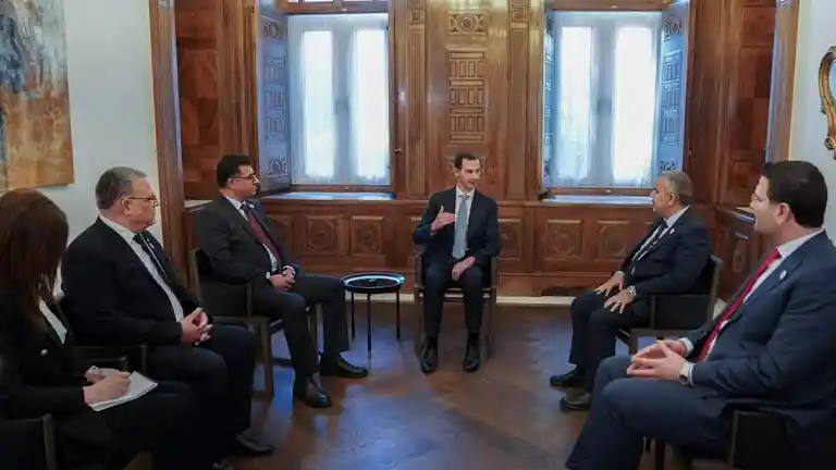 بشار الأسد يلتقي وزراء زراعة الأردن والعراق ولبنان